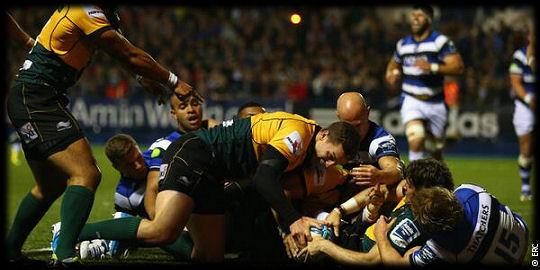 Northampton Saints Bath Ben Foden try Amlin Challenge Cup Final 2014